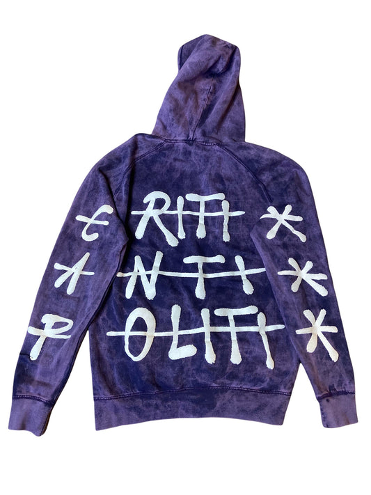 "CAP" Hoodie Purp\Wht